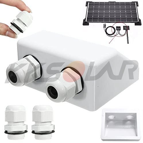 ABS Roof Grommet Caravan and Marine Roof Mount Cable Gland Cable Entry Plate Double Hole