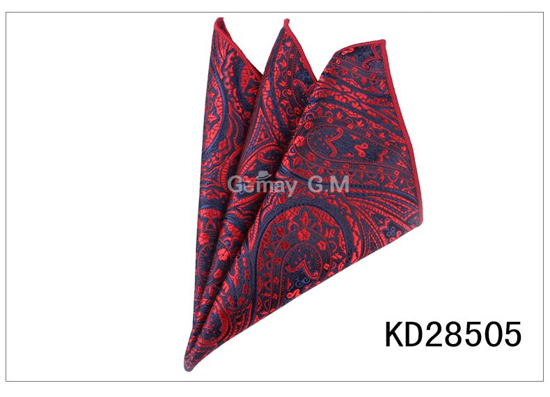 Mænd lommetørklæder hanky til mænd blomstret herre lommetørklæder afslappet jakkesæt firkantede lommetørklæde håndklæder til fest 25 cm x 25 cm: Kd28505