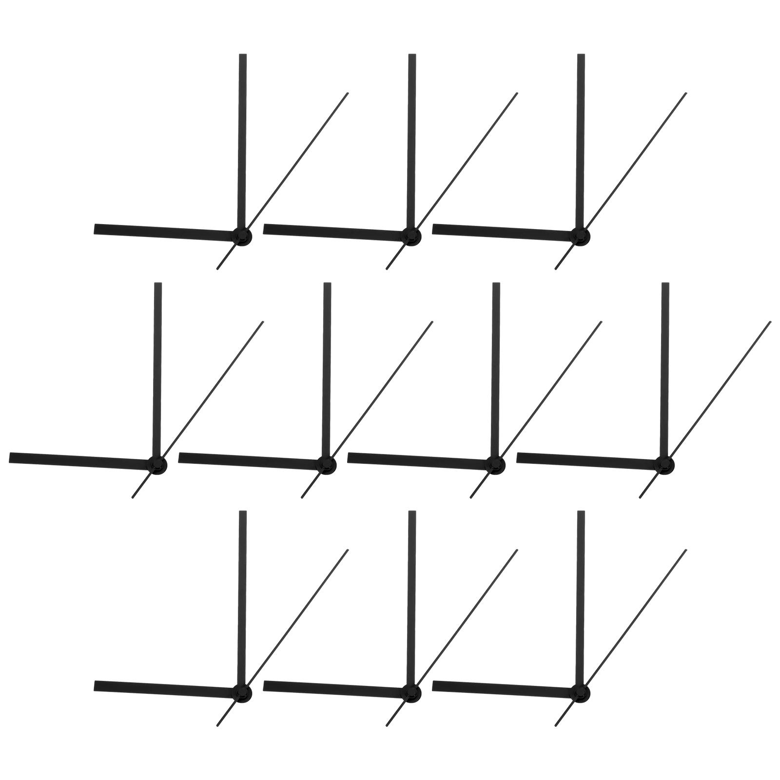 10 Sets Wall Clock Hand Hands Bulk DIY Large Digital Watch Repair Kit Aluminum Office