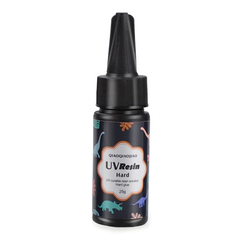 Hard UV Resin Glue Crystal Clear Ultraviolet Curing Epoxy Resin UV Glue Solar Cure Sunlight Activated DIY Jewelry Making Tools: 25g