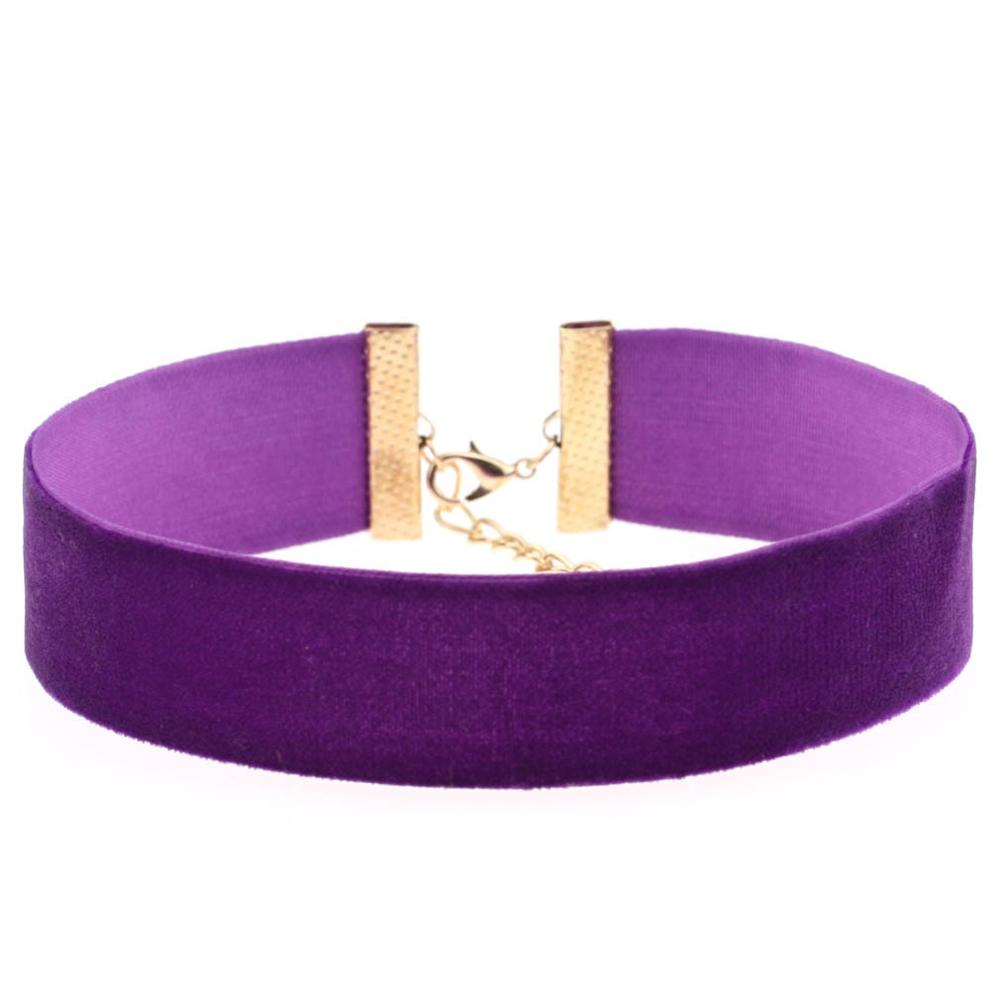 Eenvoudige Punk Zwart Rood Fluwelen Choker Ketting Gothic Ronde Touw Chocker Vintage Hals Sieraden Voor Vrouwen: 3