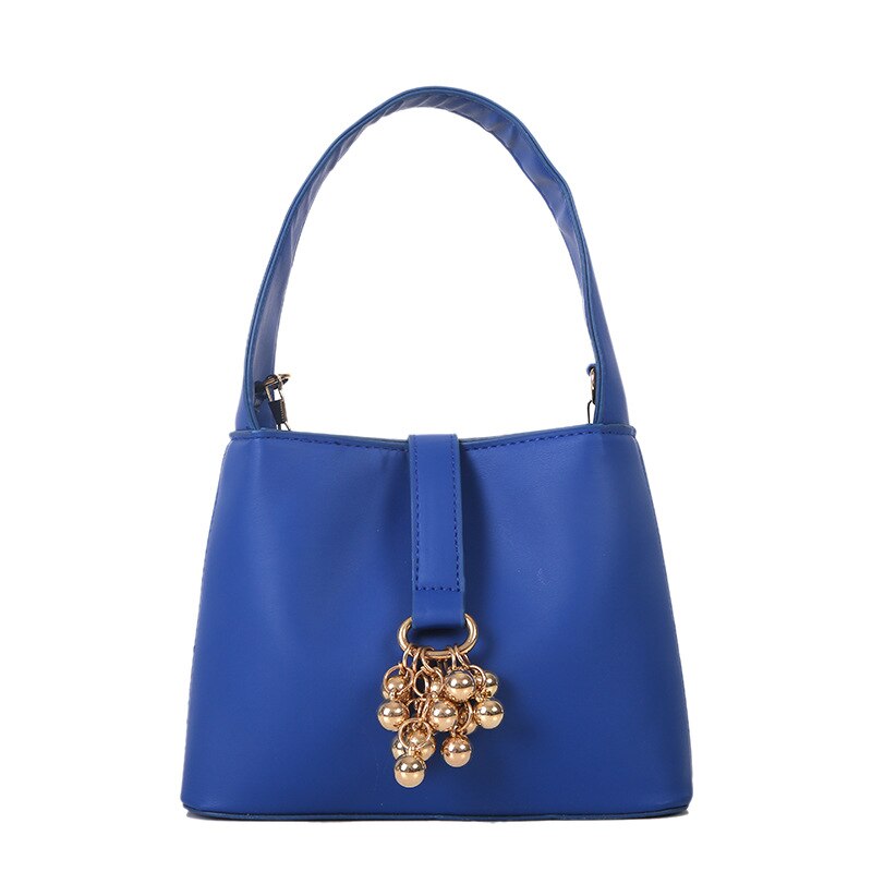 Sac à main de styliste de luxe pour femmes, Texture tendance, sacoche à bandoulière avec chaîne: Bleu