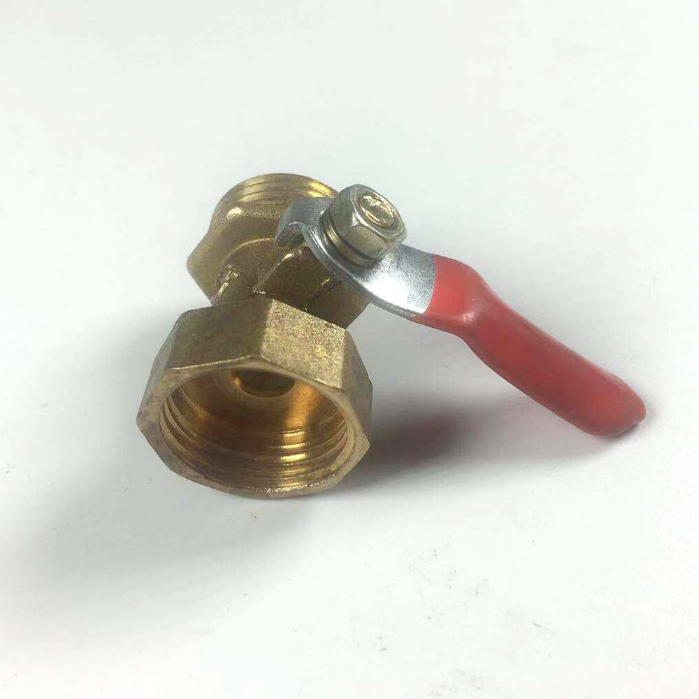 1/2" BSP Female x 1/2" BSP Male Thread 1/4" BSP Female x 1/4" BSP Male Thread Two Way Brass Ball Valve For Oil Water Air GMN