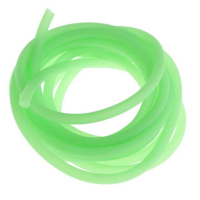 Tubo luminoso de silicona para pesca, manguitos de aparejos de pesca de mar profundo, accesorios de 2/3mm, 1/5/10m: 2mm 1 Meter