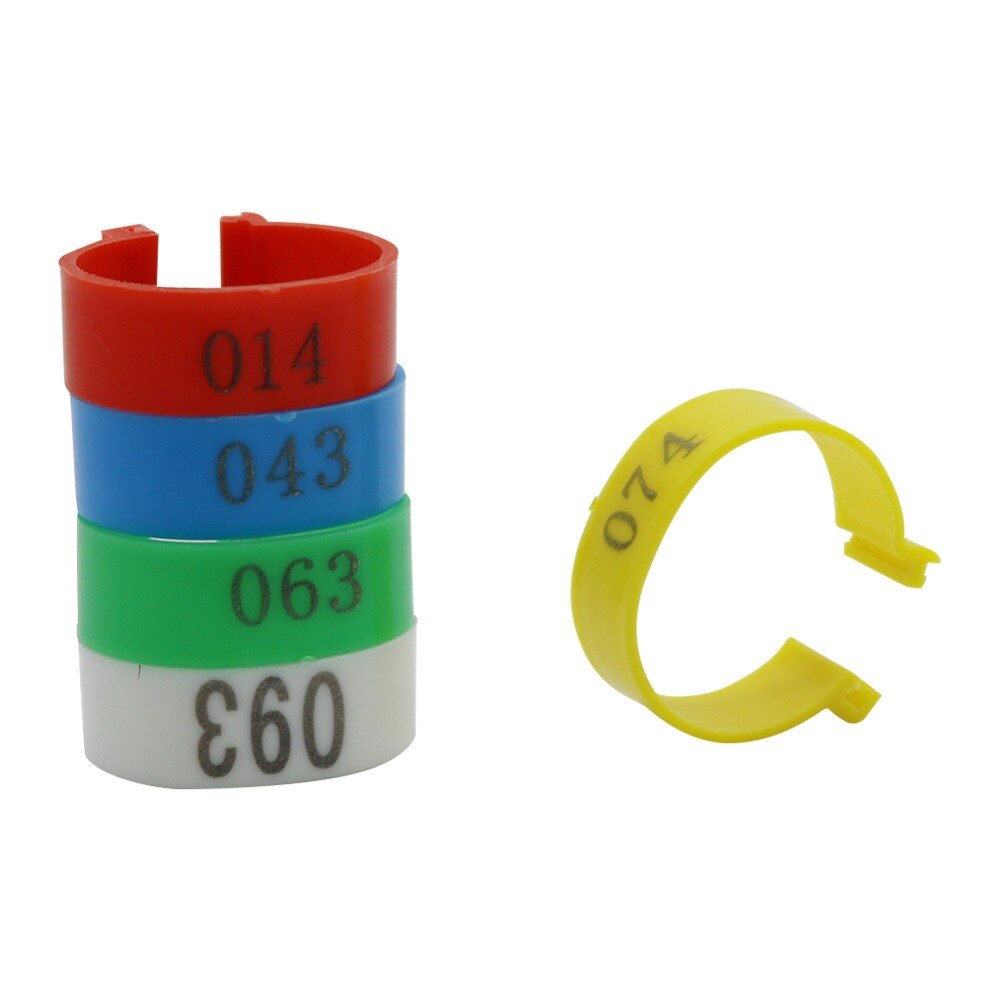 20mm Huhn Digital Clip Ring Kunststoff Identifikation Ring KEINE. 1-100 geflügel Fuß Ring Hühnerstall Fütterung liefert 100 Pcs