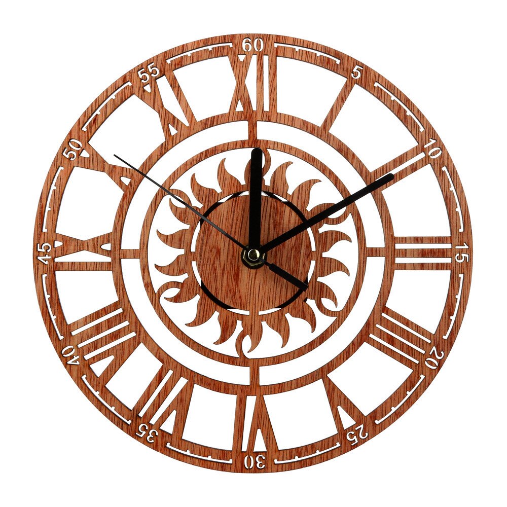 Retro Decorative Sun Roman Digital Acrylic Wall Clock: Default Title