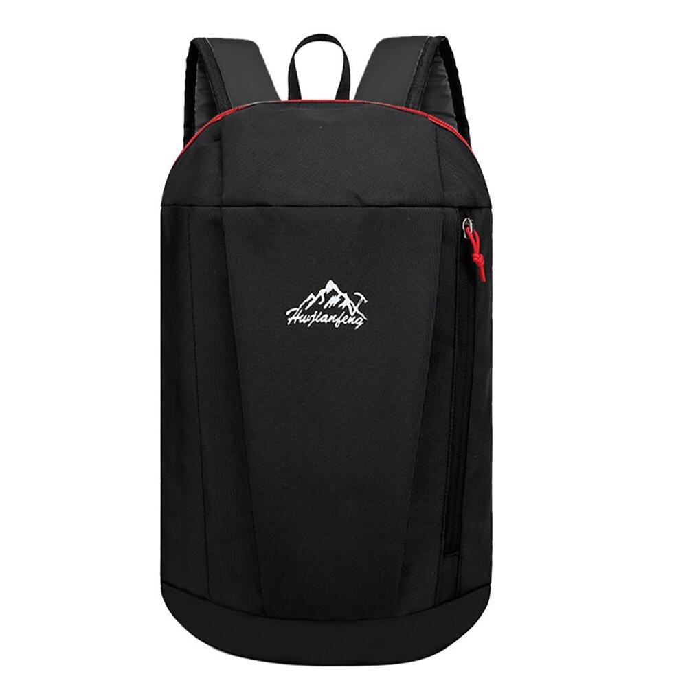 Lichtgewicht Rugzak Kleine Reizen Sport Bag Ultralight Outdoor Pack voor Mannen Vrouwen Reizen Wandelen Klimmen Draagbare Rugzak: Zwart