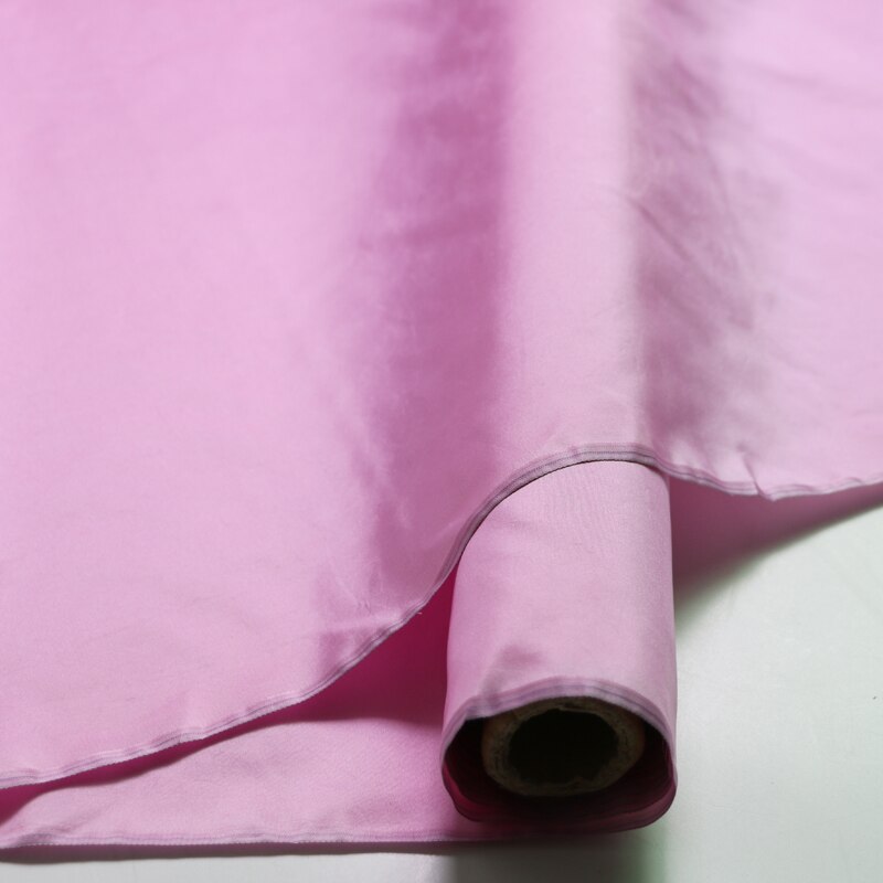 50cm*114cm rosa ren silke taft stoff silke taft kjole skjørt skjorte stoff