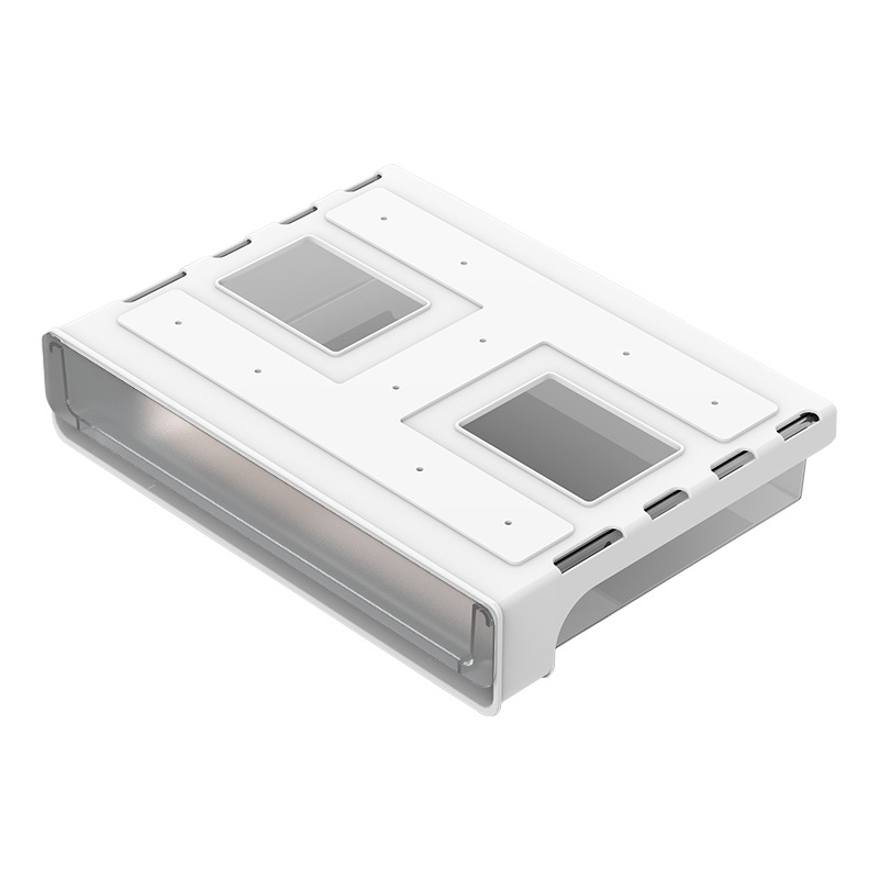 Onder Bureau Verborgen Lade Doos Plastic Keuken Opslag Houder Desktop Organizer Memo Pen Briefpapier Case Container