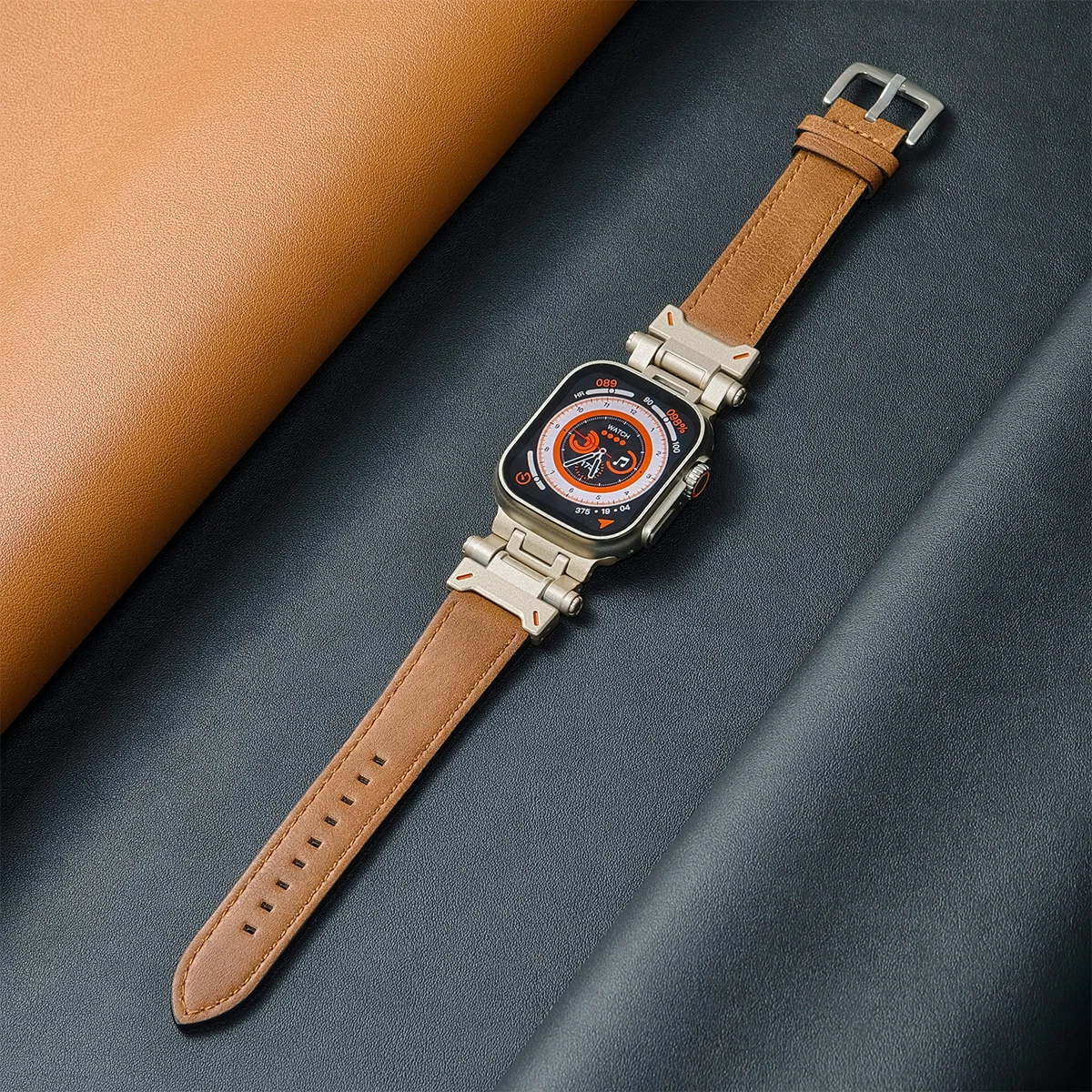 Lederen band voor Apple Watch Ultra 2 Band 49 mm 3 2 1 42 mm Armband voor Iwatch Series 10 46 mm 9 8 7 6 SE 5 44 mm 45 mm horlogeband