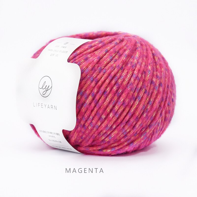 50g/ball medium thick hand woven wool yarn color dot pattern thick thread group handmade scarf thread