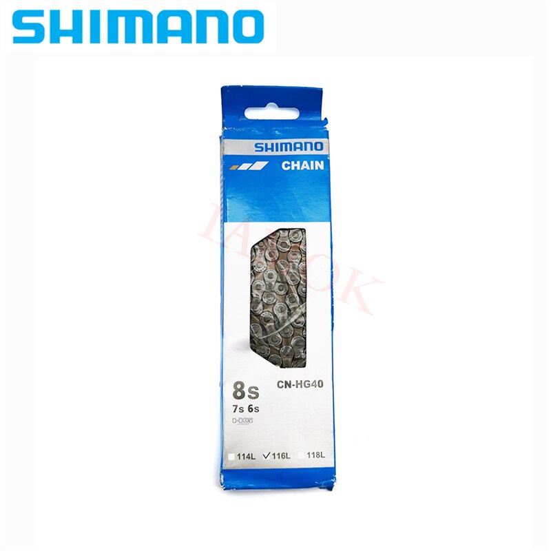 SHIMANO CN-HG53/HG93/HG40 chaîne de vélo de montagne HYPERGLIDE 8/9 vitesses 116/118L chaînes Iamok pièces de vélo: CN-HG40 116L 8S