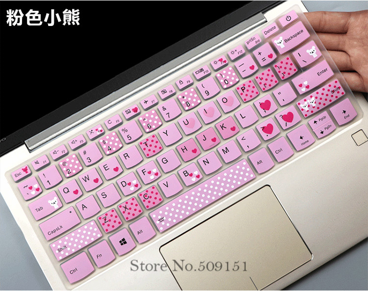 Osłona na klawiaturę laptopa dla Lenovo Ideapad C340 14 cal C340-14API c340-14iwl C340 C 340 14IWL 14API 14 "Notebook skóry Protector: Bear