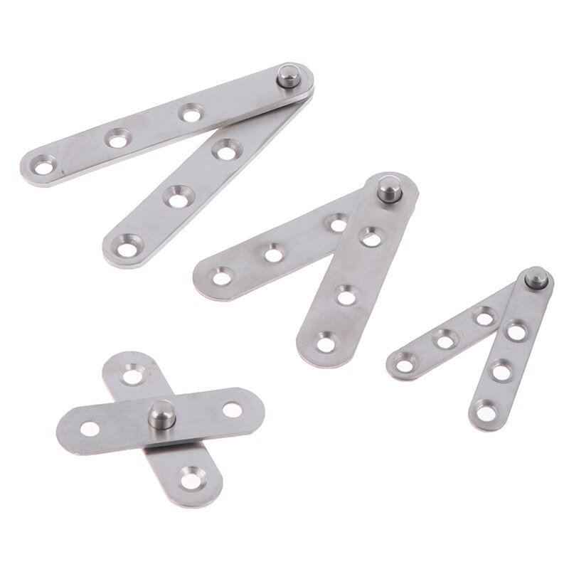 Stainless Steel Degree Rotating Door Pivot Hinge Tone Rotary Hardware House Supplies Hinges- Sliver For Tools