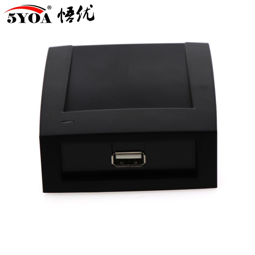 5YOA 125Khz RFID Reader EM4100 USB Proximity Sensor Smart Card Reader no drive issuing device EM ID USB for Access Control