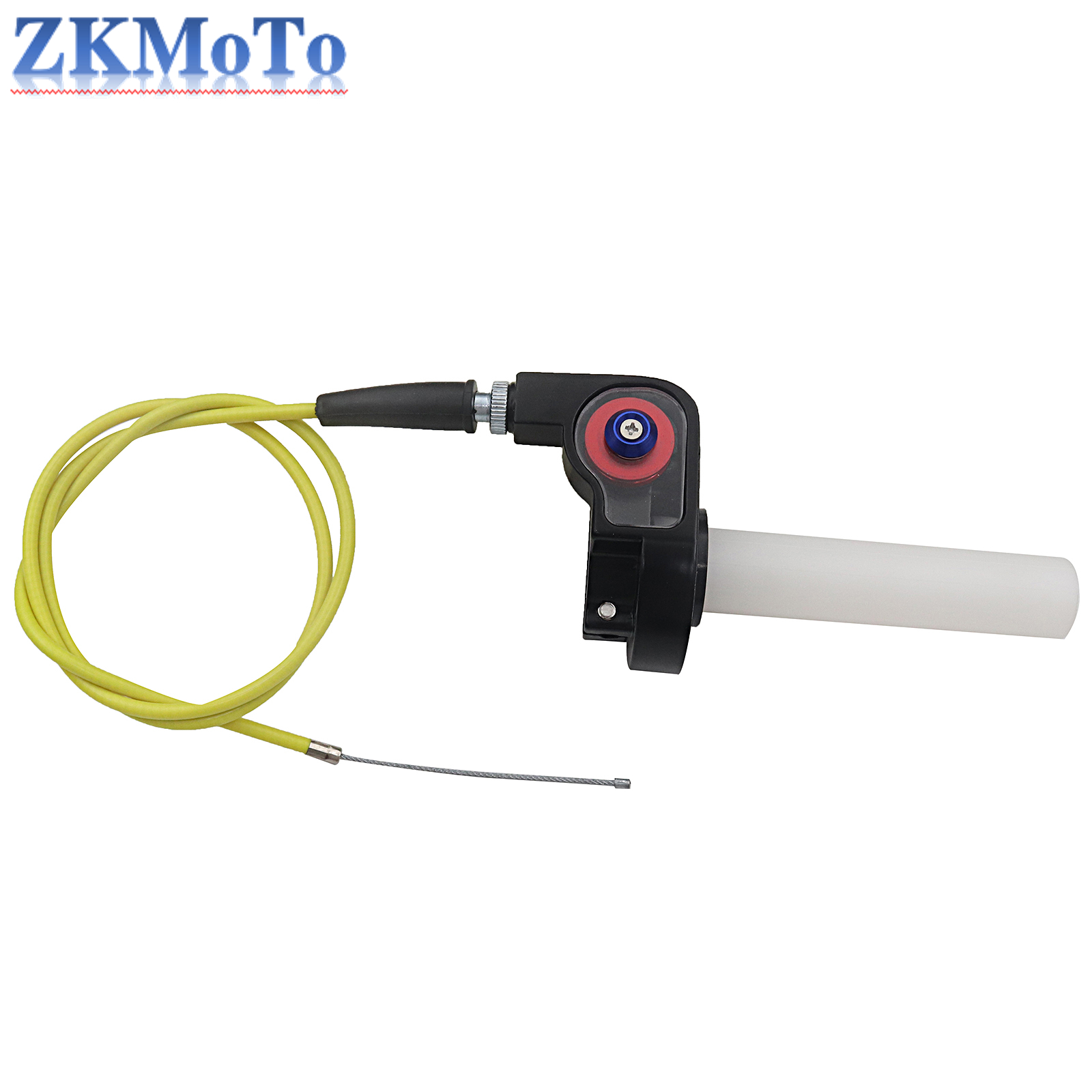 Manillar de motocicleta de 22mm, empuñaduras de acelerador de Gas de giro rápido, Kit de giro para Honda, Yamaha, Kawasaki, Suzuki, KTM, ATV: Naranja