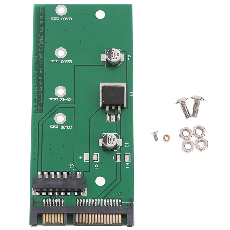 Ngff  ( m2 )  ssd  to 2.5 tommer sata adapter m .2 ngff ssd til sata 3 konvertere kort