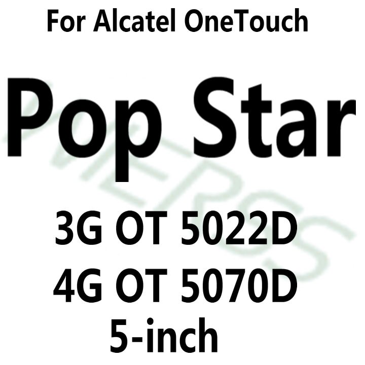 Temperato di Vetro Dello Schermo Della Pellicola Della Protezione per Alcatel One Touch Pop C3 C7 C9/Idol 3 4 4S 4.7 5.5 /Pixi 3 4 3.5 4 5 5.0 5.5 6 6.0: For Alcatel Pop Star