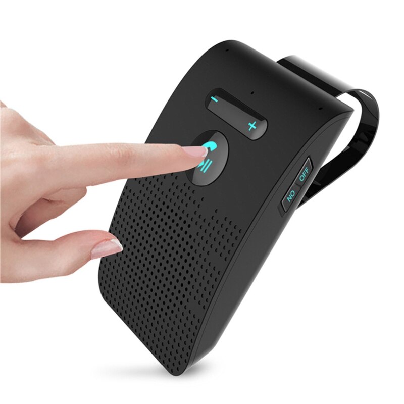 Bluetooth-compatible Speakerphone Wireless Car Kit for Handsfree Talking Car Stereo Music Receiver Player Built-in Mic