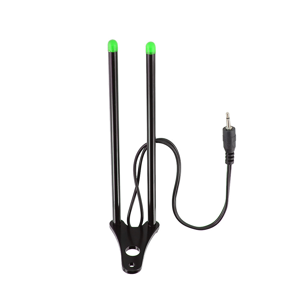 Hirisi-barra de oreja para pesca de carpa, alarmas de mordida con luz LED, aparejos de pesca de 4 colores: Azul