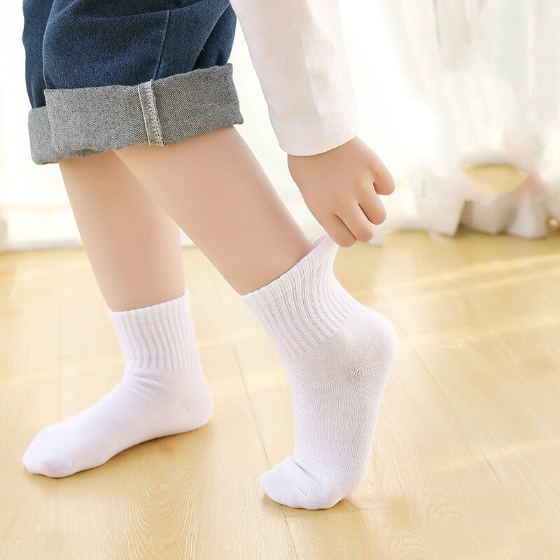 5 paar = 10 stuks/partij babysokken grijs neonatale herfst winter sokken katoen kinder meisjes jongens kindersokken voor 1-15 jaar