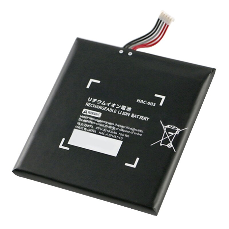 4310mAh HAC-003 Battery Replacement for NS Switch Game Console HAC-001 High Capacity (3.7V 16Wh 4310mAh)