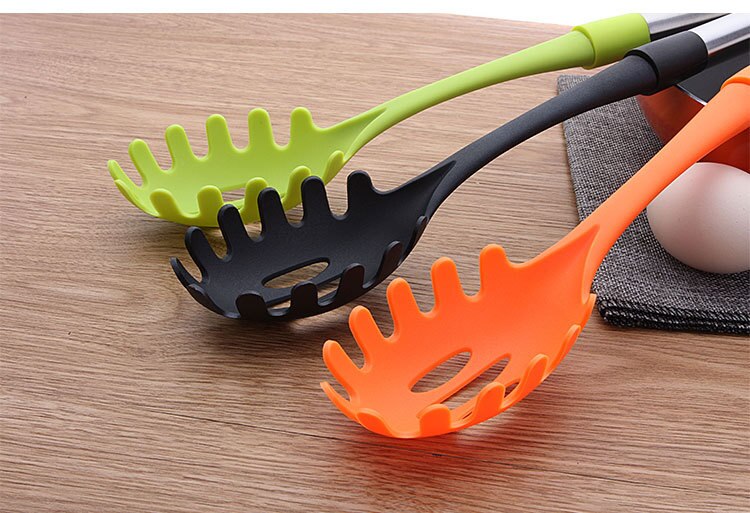 1 ST Siliconen Praktische Pasta Noodle Lepel Pasta Scoop vergiet Noodle Spaghetti Pollepel Slot Lepel Nylon Vergiet Gadget KX 199
