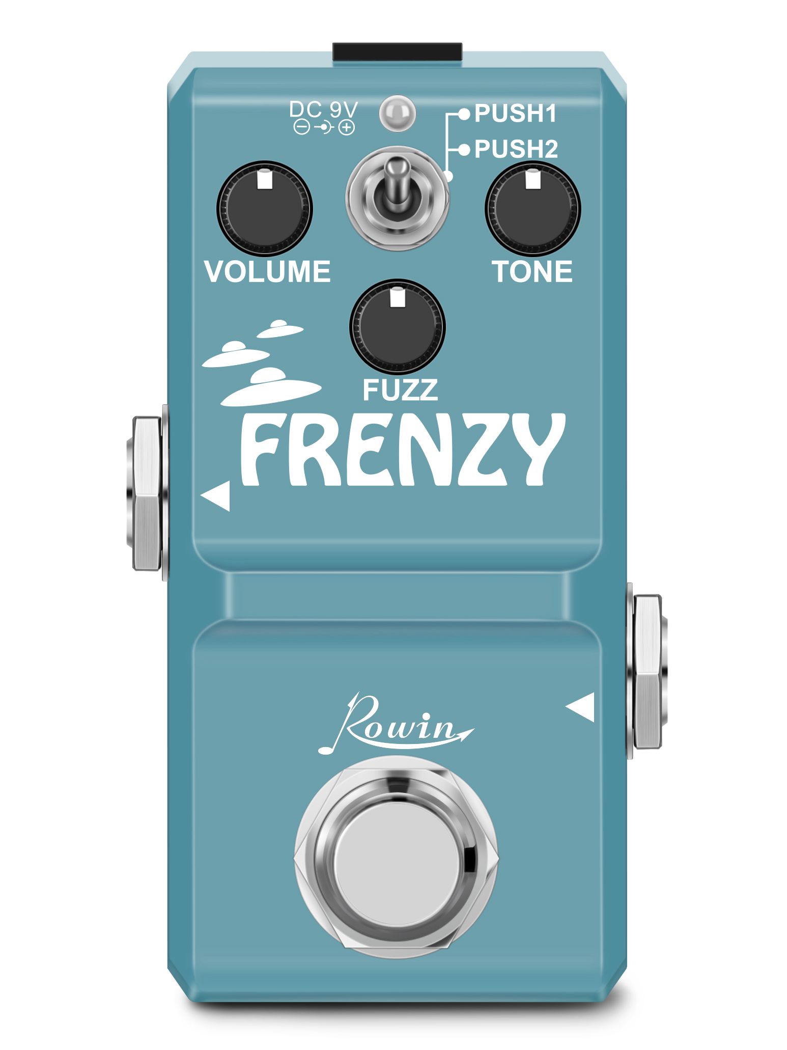 Rowin-Pedal de guitarra FRENZY, sonido cremoso similar al violín, con carcasa de Metal completa, 2 modos, para bajo y LN-322: Default Title
