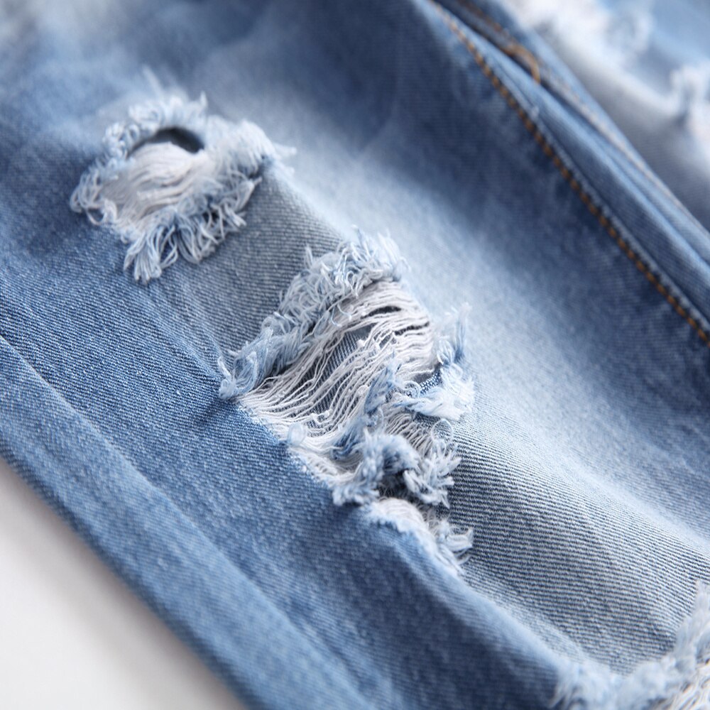 Mænd casual jeans coated slanke lige plisserede biker jeans bukser mænd denim casual bukser plus størrelse 42