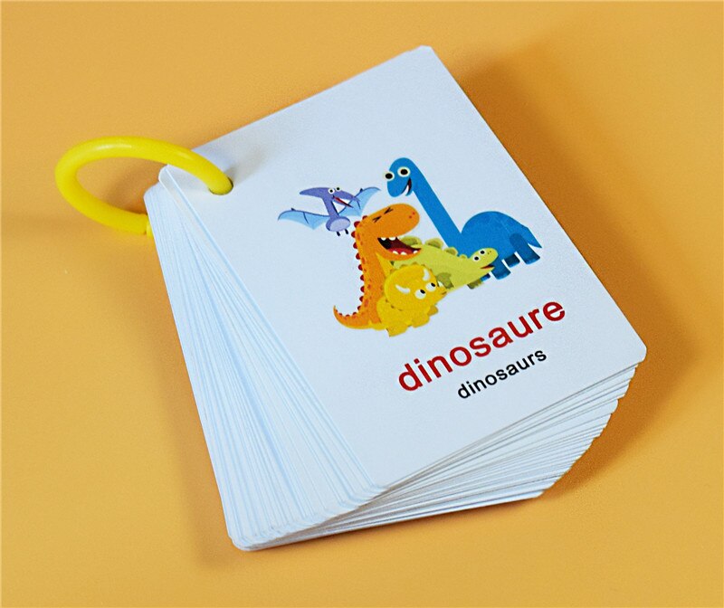 Apprendimento 80 Animali, Englih Flash Carte di Apprendimento Educativo Regalo Giocattoli Per I Bambini Bambini Con Il Tedesco Russo Spagnolo Francese: French