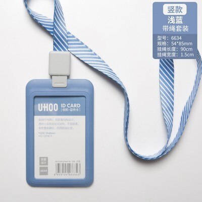 Infällbar märkeshållare id-korthållare med indragbar lanyard liftkortshållare namnskylthållare: 6634 b 6966hl