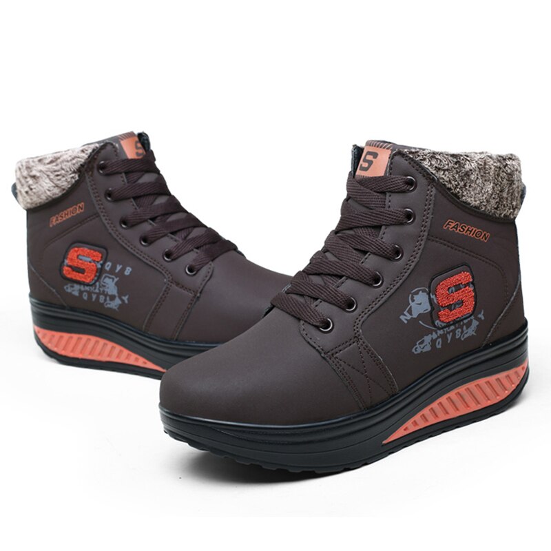 Vrouwen Winter Sneakers Comfortabele Zachte Wandelschoenen Plus Fluwelen Outdoor Warme Schudden Schoenen Dikke Slijtvaste