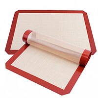TENBROMAN Siliconen Bakken Mat Non-stick Silicon Liner Voor Bakken Bitterkoekje/Gebak/Cookie Maken: two pieces