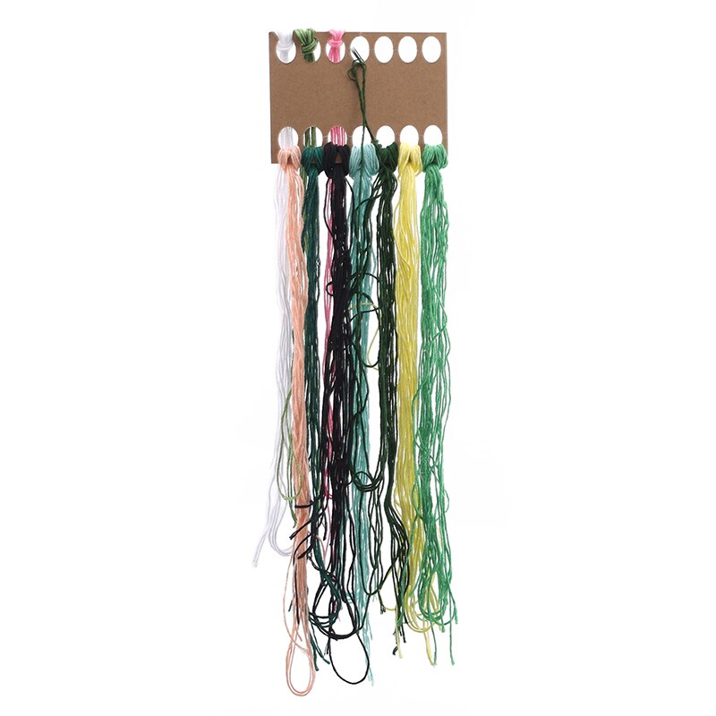 Håndlavet stof korssting håndarbejde sæt begynder broderi diy kunst syning proces rundt broderi kit
