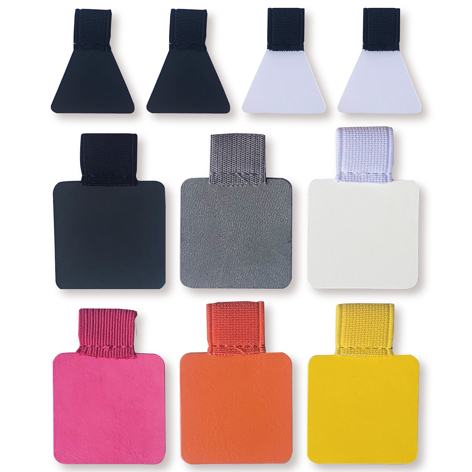 Porte-stylo élastique auto-adhésif en cuir PU, 10 paquets, crayon à Clip pour cahiers, journaux, planificateurs: plum
