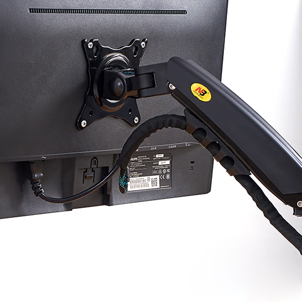 NB – support de moniteur LCD LED 17-30 pouces F80 à ressort à gaz pour bureau, bras de montage, affichage à mouvement complet, capacité de charge de 2-9 kg, ,