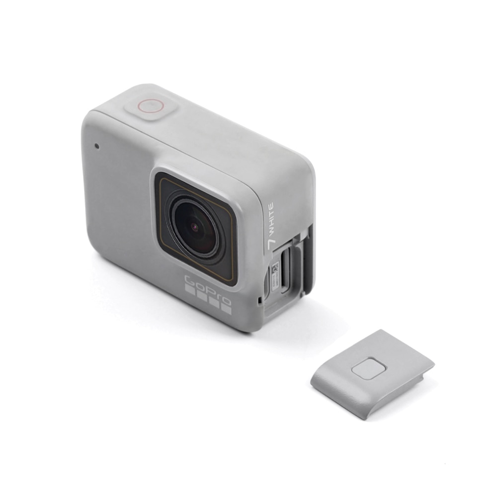 Erstatning sidedør til gopro helt 7 hvit utgave usb-c mikro-hdmi dør vanntett beskyttende reparasjon deler tilbehør