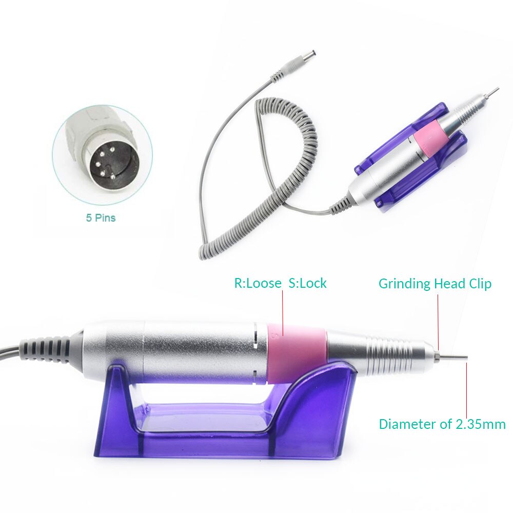 Manicure Machine 35000 Rpm Electric Nail Boor Apparatuur Voor Pro Frees Voor Manicure En Pedicure Nail File Gereedschap