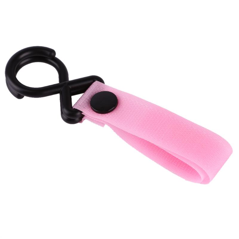 Carrinho de bebê ganchos alça gancho gancho gancho gancho ganchos acessórios de transporte sacos de carrinho de bebê pendurado gancho para carrinho de bebê: Pink
