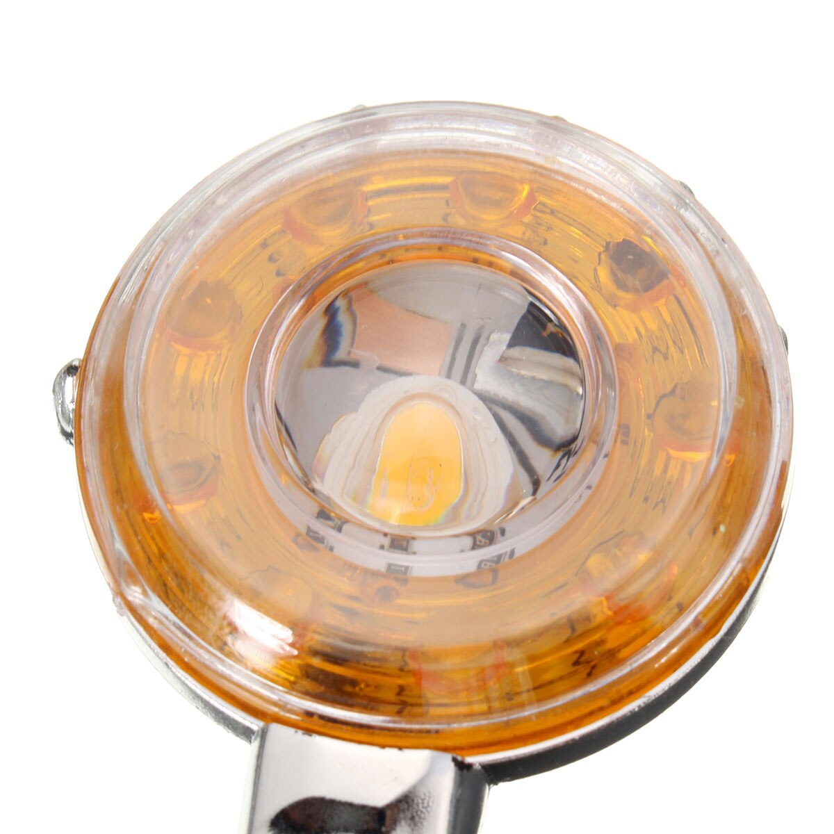 12V Chrome Skull LED Motorcycle Knipperlichten Indicator Lamp voor Davidson Dyna Softail Sportster 883 Street Glide