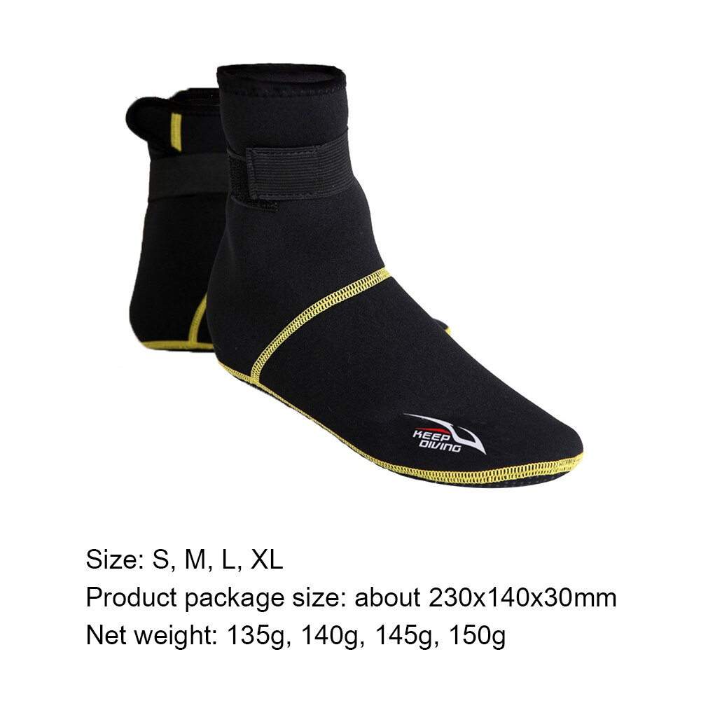 Outdoor Diving Winter Swimming Snorkeling Socks 3mm Thermal Floor Socks Anti-Skid Neoprene rubber + Nylon cloth Wimming Shoes