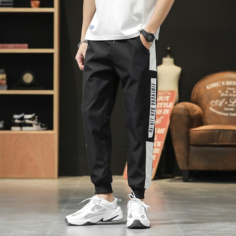 Herfst Mannen Joggingbroek Elastische Taille Harem Broek Straat Punk Hip Hop Casual Broek Joggers