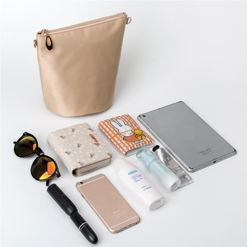 Organizer Bag for Bucket Handbag Bucket Bag Inserts (Apricot, Black, Coffee)