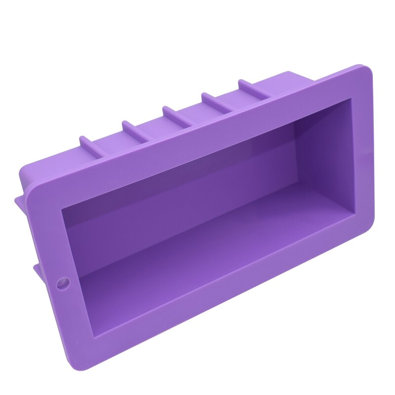 Silicone Soap Molds Rectangular Loaf Mold with Plastic Scraper for Handmade Soap