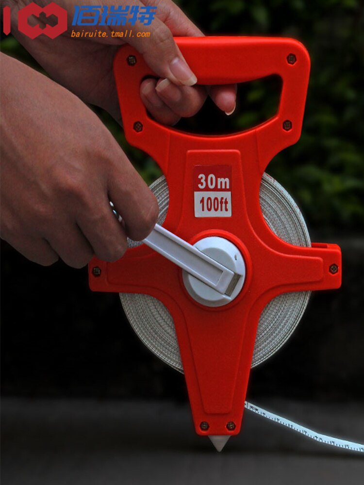 Portable Tape Measure Soft Leather Ruler Steel Tape Measure Soft Ruler 30/ 50/100/m Engineering Measuring Rule