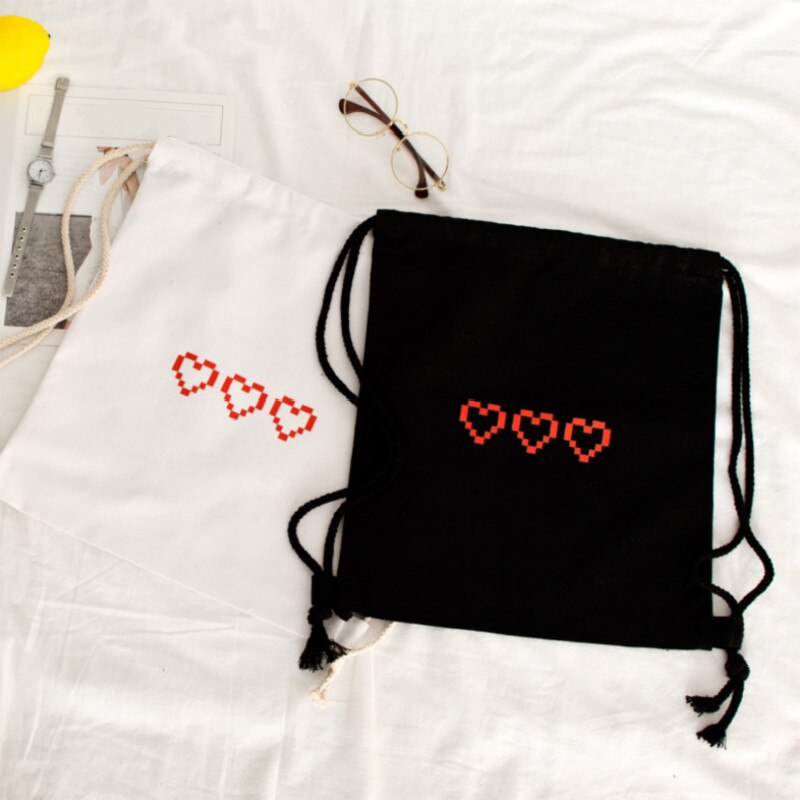 Canvas Trekkoord Tassen Schooltas Voor Tieners Rugzakken Koord Rugzak Winkelen Reistas
