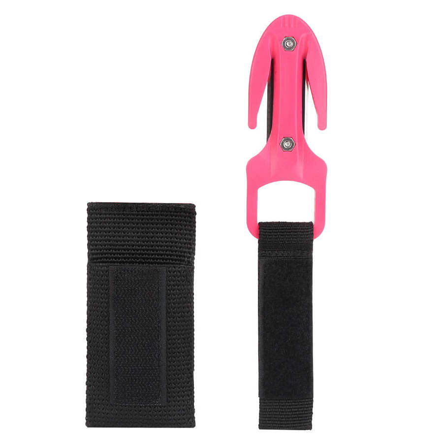 KEEP DIVING Diving Cutting Knife Portable Diving Snorkeling Safety Secant Cutting Knife Hand Line Cutter Diving Equipment: Pink