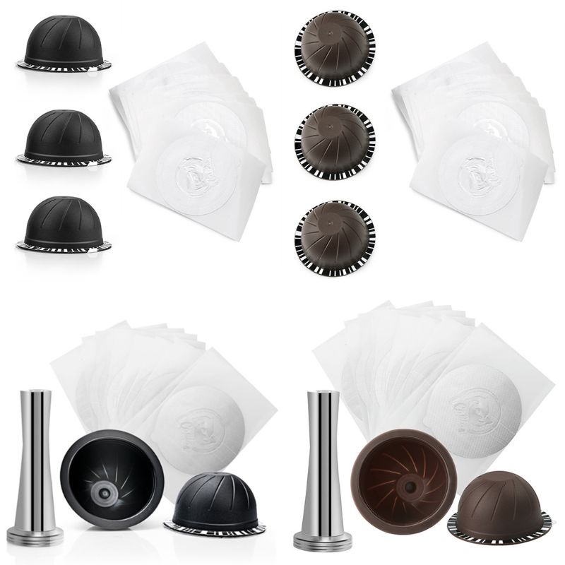 Para nespresso vertuo café cápsula copo auto vara folha de alumínio conjunto tamper 11ua