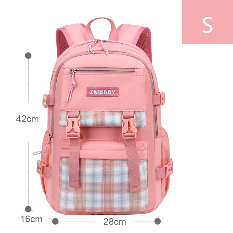 2022 neue Schule Taschen Für Mädchen Wasserdichte Licht Gewicht freundlicher Rucksäcke Bookbags Druck freundlicher Schule Rucksack mochila: S Rosa