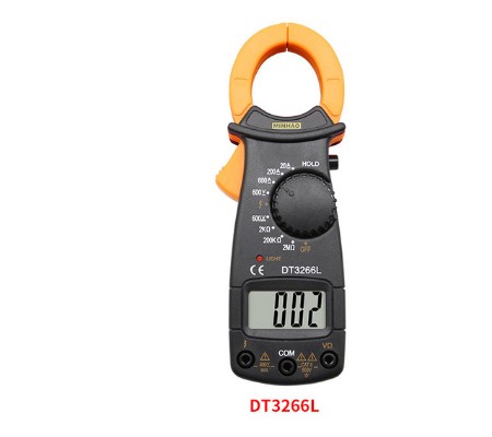 Digital Amper Clamp Meter Multimeter NCV Current Clamp Pincers Voltmeter Ammeter 600A AC/DC Ohm Current Voltage Tester: DT-3266L